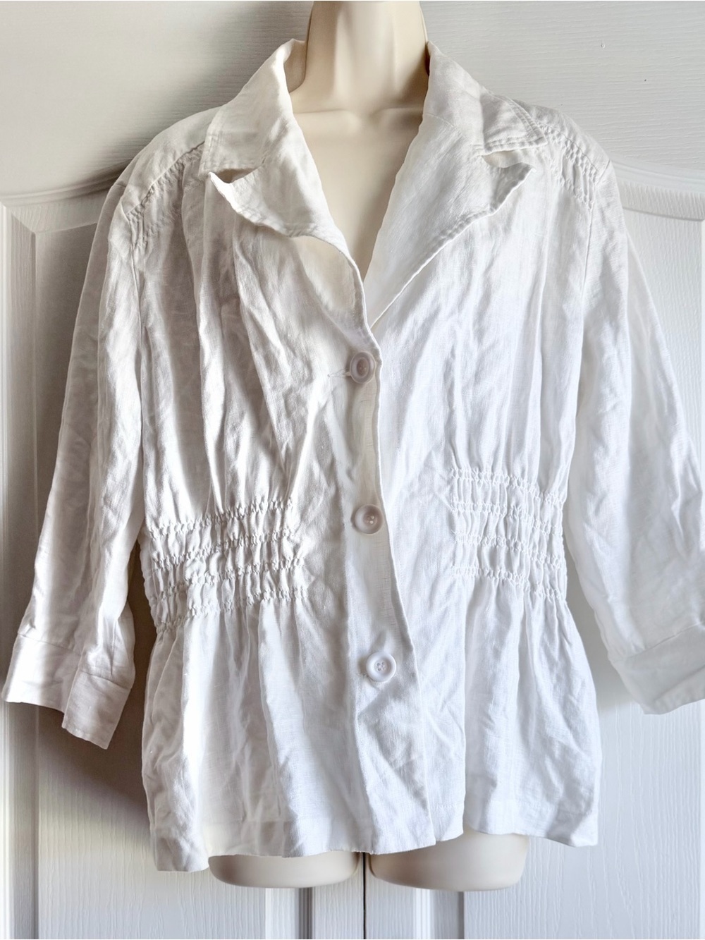 Multiples 100% Linen Jacket - Picture 2 of 10
